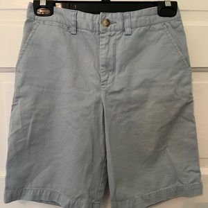 POLO RALPH LAUREN kids’s dress shorts in size 14 in a gray sky blue color.
